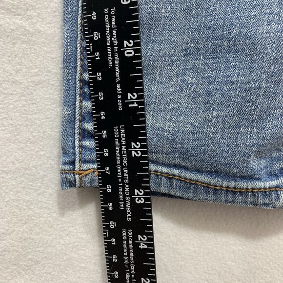 American Eagle High-Rise Jegging Crop Súper Stretch Distressed Jeans Size 8 - Picture 4 of 7